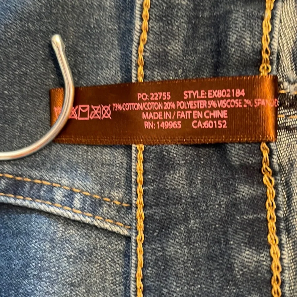 Esteez Women’s Denim Stretch Midi Skirt With Bottom Flare/Detailed StitchSize 10 - Picture 8 of 11